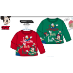 MAGLIETTA  MANICA LUNGA MICKEY NATALE  M   ART.VH0053  TG.6-24MESI