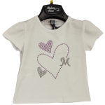 MAGLIETTA MEZZA  MANICA MELANY ROSE  F ART.A5361N  TG.12-30MESI