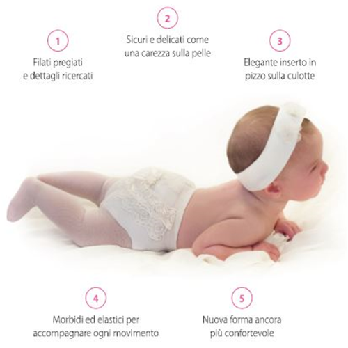 COLLANT RICCETTO PRIMIZIA  F ART.TULLE TG.0/3-6/12MESI