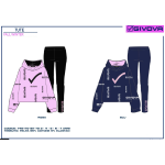 TUTA  FELPA CAP. GIVOVA  F  ART.7461T0127  TG.3-7ANNI