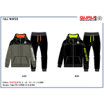 TUTA  FELPA ZIP CAP.  GUR. M  ART.7231T0648  TG.8-16ANNI