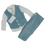 COMPLETO CON GILET VELLUTO  BATTESIMO 4PZ PLAY&PLAYER ART.05-06-07  TG.6MESI