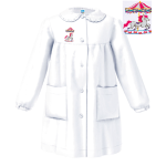 GREMBIULE ASILO SIGGI F ART.33GR3879BIANCO  TG.2-7ANNI