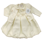 VESTINA CON GIACCHINO  BATTESIMO STELLA F ART.V309  TG.1=6/9  2=9/12MESI