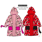 VESTAGLIA CAPPUCCIO  MINNIE  F ART.HW2034  TG. 3-8ANNI