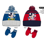 CAPPELLINO E GUANTO LANA MICKEY  M  ART.HW4503  TG.48-50
