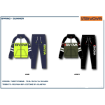 TUTA FELPA COTONE ZIP  GIVOVA   M  ART.7435T0192AZ  TG.8-16ANNI