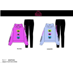 TUTA FELPA COTONE CAPPUCCIO  KAPPA   F  ART.8065T0032  TG.3-7ANNI
