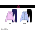 TUTA FELPA COTONE ZIP CAPPUCCIO  KAPPA   F  ART.8065T0027  TG.3-7ANNI