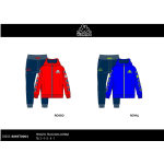 TUTA FELPA COTONE ZIP CAPPUCCIO  KAPPA  M  ART.8055T0004  TG.3-7ANNI