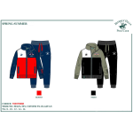 TUTA FELPA COTONE ZIP  POLO CLUB  M  ART.7635T0088  TG.8-16ANNI