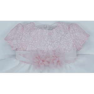 ABITO BATTESIMO E FASCETTA  LE CHICCHE F  ART.VE2831   TG.9-18MESI