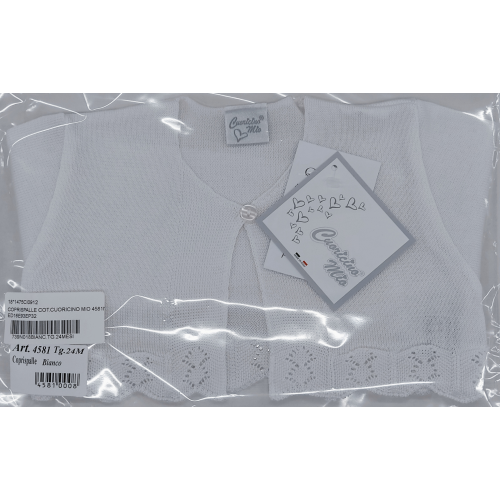 COPRISPALLE COTONE CUORICINO MIO  F ART.4697N  TG.3-24MESI