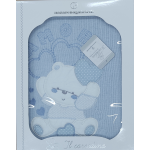 COPERTINA LANA SMACCHINATA RICAMATA CARROZZINO  NAZARENO GABRIELLI ART.NG473DIS1