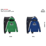 TUTA FELPA  CAPPUCCIO  KAPPA  M  ART.8031T0040  TG.8-16ANNI