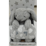 SET REGALO COPERTA E PELOUCHE CONIGLIO WD004
