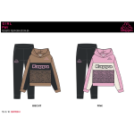 TUTA FELPA CAPPUCCIO  KAPPA  F  ART.8041T0044  TG.8-16ANNI