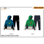 TUTA  FELPA  CAPPUCCIO  GIVOVA  M  ART.7431T0252  TG.8-16ANNI