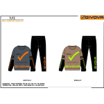 TUTA  FELPA GIRO   GIVOVA  M  ART.7431T0232 TG.8-16ANNI