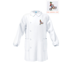 GREMBIULE ASILO SIGGI M  ART.33GR4044BIANCO  TG.2-7ANNI