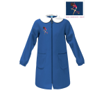 GREMBIULE SCUOLA  SIGGI F  ART.33GR4075BLU  TG.6-15ANNI