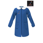 GREMBIULE SCUOLA  SIGGI F  ART.33GR4076BLU  TG.6-15ANNI