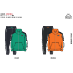 TUTA FELPA COTONE ZIP  KAPPA  M  ART.8055T00124  TG.3-7ANNI