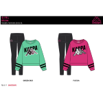 TUTA FELPA COTONE GIRO  KAPPA   F  ART.8065T00076  TG.3-7ANNI