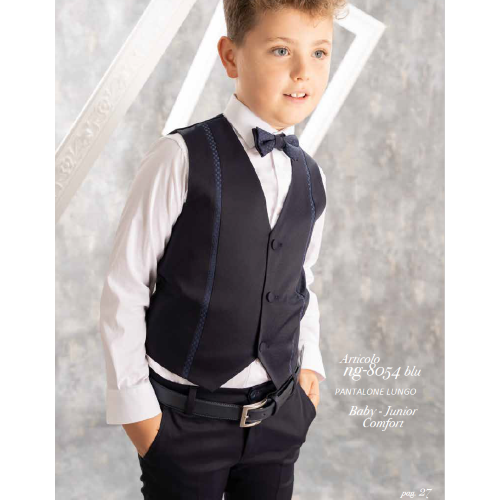 COMPLETO GILET CERIMONIA 4PZ NAZARENO GABRIELLI  M ART.NG8054J TG.34-44