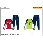TUTA FELPA COTONE GIRO  GIVOVA   M  ART.7455T00013  TG.3-7ANNI
