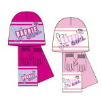 CAPPELLINO SCIARPA  GUANTO LANA BARBIE  F  ART.XH4148  TG.52-54