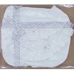 MUTANDINA RICCETTO PIZZO   COTONE CHEC  F ART.CLT345  TG.3/6-9/12