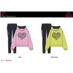 TUTA FELPA COTONE CAPPUCCIO  KAPPA   F  ART.8065T00026  TG.3-7ANNI