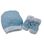 SET CAPPELLINO E SCARPETTA COTONE CAVEJA M  SET C44