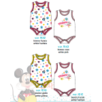 BODY SPALLA LARGA COTONE  DISNEY  ELLEPI  CONF.DA 2PZ F ART. WF8055    TG.1-24MESI