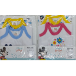 BODY MEZZA MANICA  COTONE  DISNEY  ELLEPI CONF.DA 2PZ   M ART. VARI  TG.1-24MESI