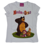 MAGLIETTA  MEZZA MANICA MASHA ORSO  F  ART.MD129   TG.2-6ANNI