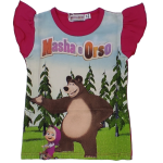 MAGLIETTA  MEZZA MANICA MASHA ORSO  F  ART.004967   TG.2-6ANNI