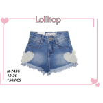 SHORT JEANS  F  ART.N7436  TG.12-36MESI