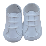 SCARPETTA PELLE  BATTESIMO  CHECH M  ART.M402  TG.16-18