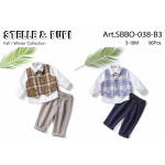 COMPLETO 3PZ  ML M  ART.SBBO038  TG.3/6-12/18 MESI