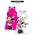 ABITO  MEZZA MANICA MINNIE  F   ART.YE10119  TG.3-8ANNI