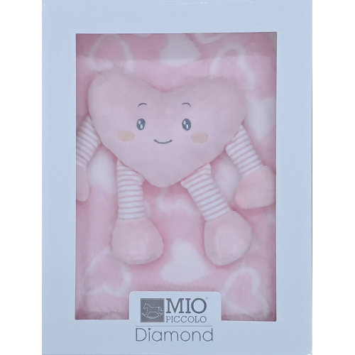 SET REGALO COPERTINA PILE + CON CUORE MIO PICCOLO  ART.830/774