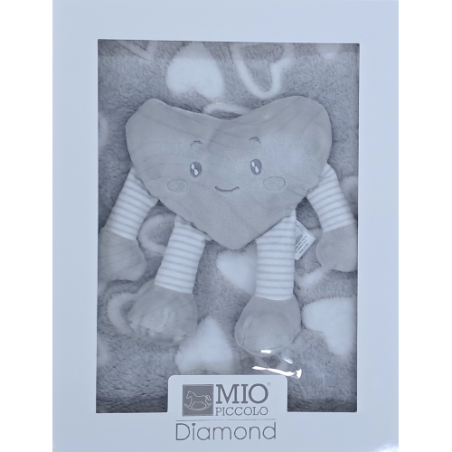 SET REGALO COPERTINA PILE + CON CUORE MIO PICCOLO  ART.830/774