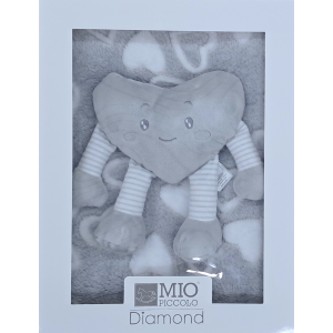 SET REGALO COPERTINA PILE + CON CUORE MIO PICCOLO  ART.830/774