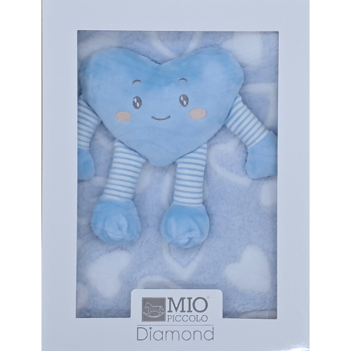 SET REGALO COPERTINA PILE + CON CUORE MIO PICCOLO  ART.830/774