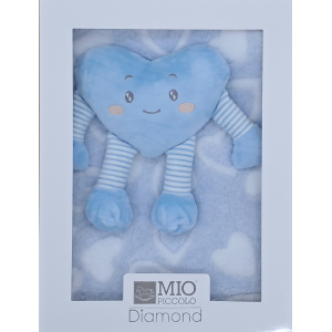 SET REGALO COPERTINA PILE + CON CUORE MIO PICCOLO  ART.830/774