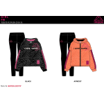 TUTA FELPA ZIP CAPPUCCIO  KAPPA  F  ART.8041T0051  TG.8-16ANNI