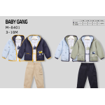 COMPLETO GIUBBINO REVERSIBILE 3PZ M  ART.M8401  TG.3/6-12/18MESI