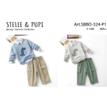 COMPLETO MAGLIONCINO 3PZ M  ART.SBBO324  TG.3/6-12/18MESI